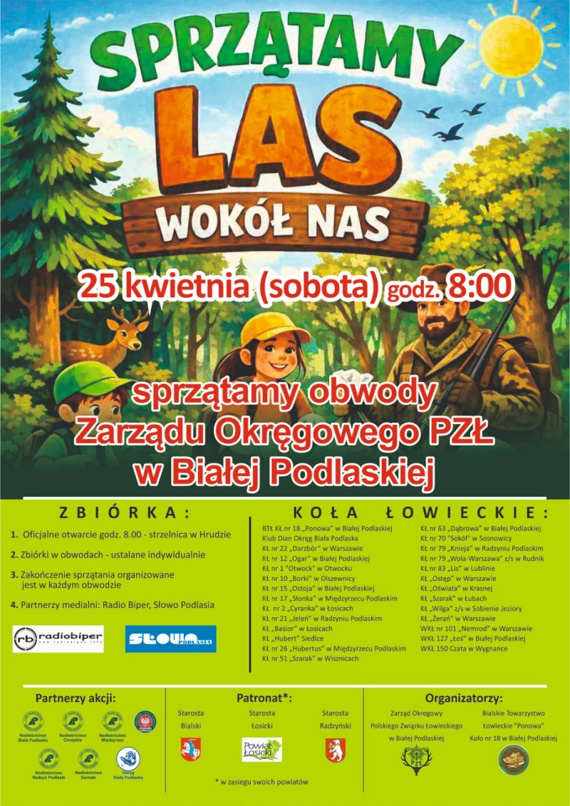Kolejna edycja akcji „SPRZĄTAMY LAS WOKÓL NAS”